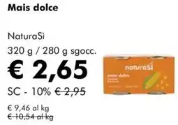 NaturaSì Mais dolce naturasi sgocc offerta