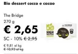 NaturaSì Bio dessert cocco e cacao the bridge offerta