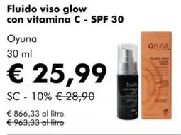 NaturaSì Fluido viso glow con vitamina C - SPF 30 Oyuna offerta