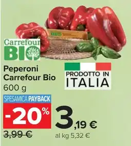 Carrefour Market Peperoni Carrefour Bio offerta