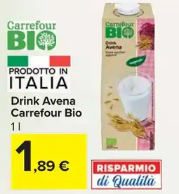 Carrefour Market Drink Avena Carrefour Bio offerta