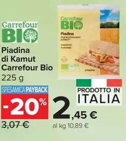 Carrefour Market Piadina di Kamut Carrefour Bio offerta