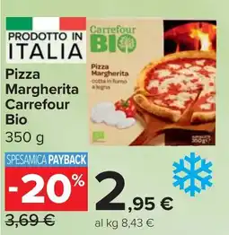 Carrefour Market Pizza Margherita Carrefour Bio offerta