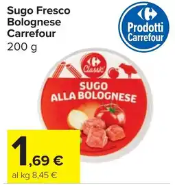Carrefour Market Sugo Fresco Bolognese Carrefour offerta