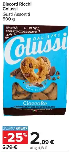 Carrefour Market Biscotti Ricchi Colussi offerta