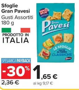 Carrefour Market Sfoglie Gran Pavesi offerta