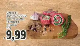 Paghi Poco Girelle di BOVINO ADULTO con Prosciutto, Formaggio e Rucola offerta