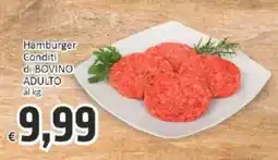 Paghi Poco Hamburger Conditi di BOVINO ADULTO offerta