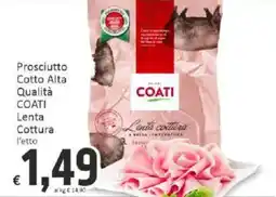 Paghi Poco Prosciutto Cotto Alta Qualità Lenta Cottura l'etto offerta