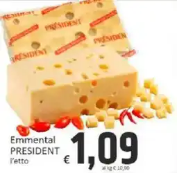 Paghi Poco Emmental PRESIDENT offerta