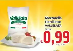 Paghi Poco Mozzarella Fiordilatte VALLELATA offerta