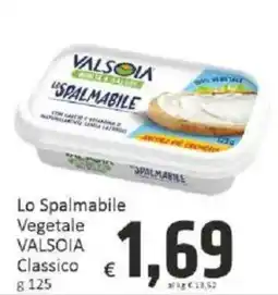 Paghi Poco Lo Spalmabile Vegetale VALSOIA Classico offerta