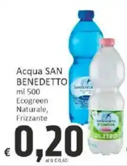 Paghi Poco Acqua SAN BENEDETTO Ecogreen Naturale, Frizzante offerta