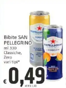 Paghi Poco Bibite SAN PELLEGRINO Classiche, Zero vari tipi offerta