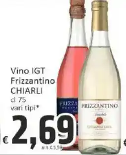 Paghi Poco Vino IGT Frizzantino CHIARLI offerta