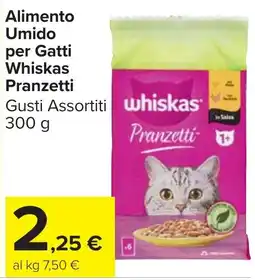 Carrefour Market Alimento Umido per Gatti Whiskas Pranzetti offerta