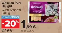 Carrefour Market Whiskas Pure Delight Gusti Assortiti offerta