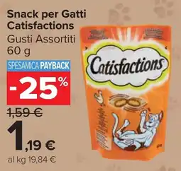 Carrefour Market Snack per Gatti Catisfactions Gusti Assortiti offerta