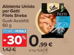 Carrefour Market Alimento Umido per Gatti Filets Sheba offerta