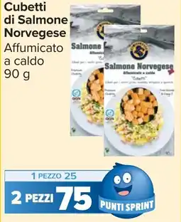 Carrefour Market Cubetti di Salmone Norvegese offerta