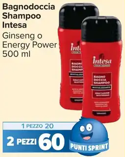 Carrefour Market Bagnodoccia Shampoo Intesa offerta