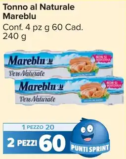 Carrefour Market Tonno al Naturale Mareblu offerta