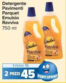Carrefour Market Detergente Pavimenti Parquet Emulsio Ravviva offerta