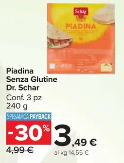 Carrefour Market Piadina Senza Glutine Dr. Schar offerta
