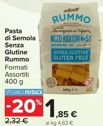 Carrefour Market Pasta di Semola Senza Glutine Rummo offerta