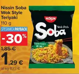 Carrefour Market Nissin Soba Wok Style Teriyaki offerta