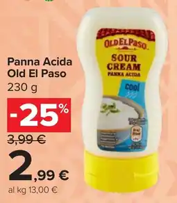 Carrefour Market Panna Acida Old El Paso offerta