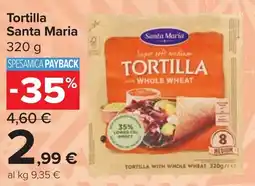 Carrefour Market Tortilla Santa Maria offerta