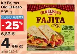 Carrefour Market Kit Fajitas Old El Paso offerta
