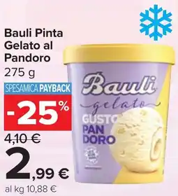 Carrefour Market Bauli Pinta Gelato al Pandoro offerta