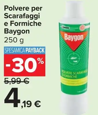 Carrefour Market Polvere per Scarafaggi e Formiche Baygon offerta