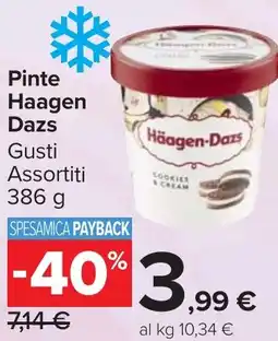 Carrefour Market Pinte Haagen Dazs Gusti Assortiti offerta