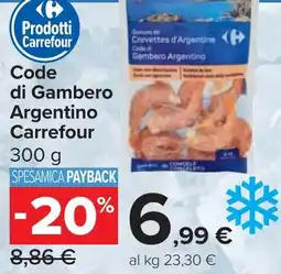 Carrefour Market Code di Gambero Argentino Carrefour offerta
