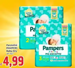 Paghi Poco Pannolini PAMPERS Baby-Dry vari tipi offerta