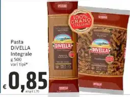 Paghi Poco Pasta DIVELLA Integrale vari tipi offerta