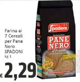 Paghi Poco Farina ai 7 Cereali per Pane Nero SPADONI offerta