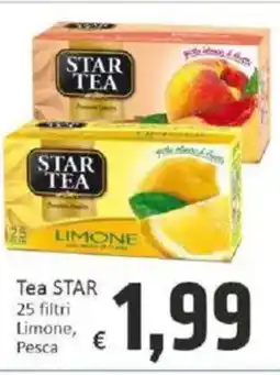 Paghi Poco Tea STAR 25 filtri Limone, Pesca offerta