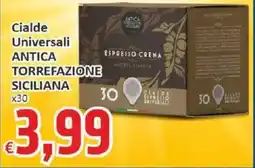 Paghi Poco Cialde Universali ANTICA TORREFAZIONE SICILIANA offerta