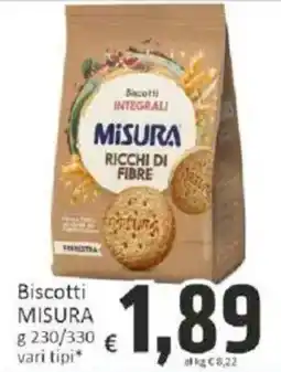 Paghi Poco Biscotti MISURA offerta