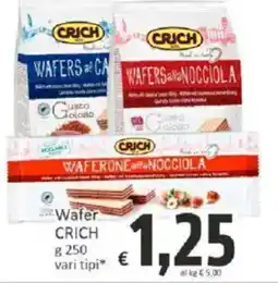 Paghi Poco Wafer CRICH offerta