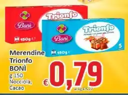 Paghi Poco Merendine Trionfo BONÌ offerta