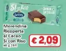 Paghi Poco Merendina Ricoperta al Cacao Si con Riso offerta
