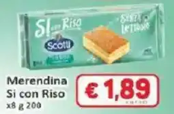 Paghi Poco Merendina Si con Riso offerta