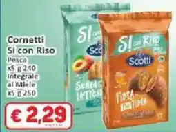 Paghi Poco Cornetti Si con Riso Pesca offerta