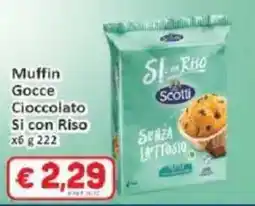 Paghi Poco Muffin Gocce Cioccolato Si con Riso offerta