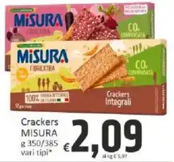 Paghi Poco Crackers MISURA offerta